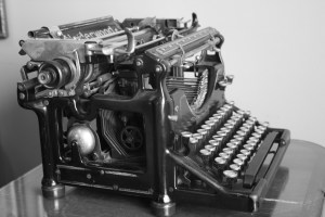 máquina de escrever